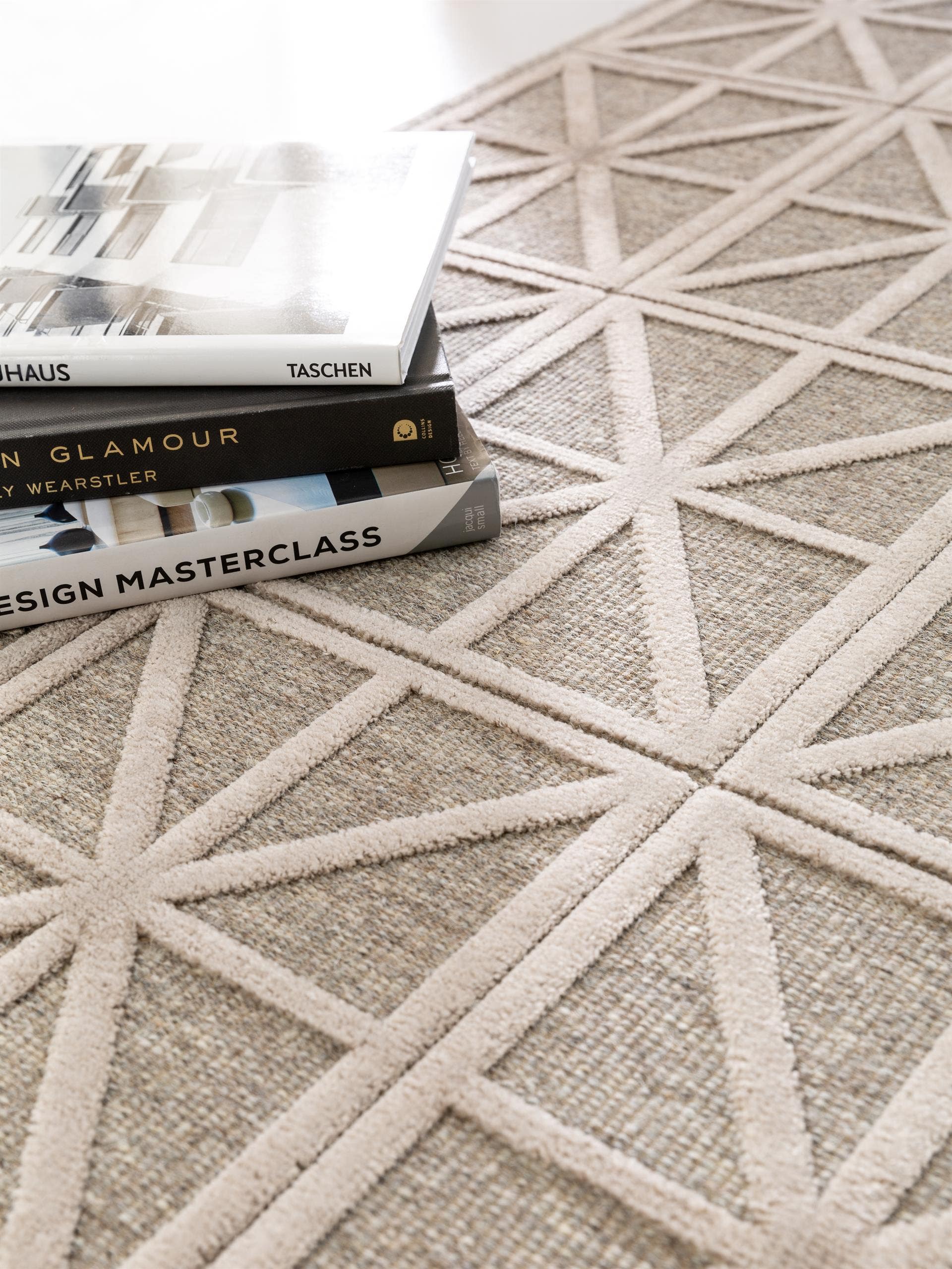 Tapis viscose Nord / marron clair