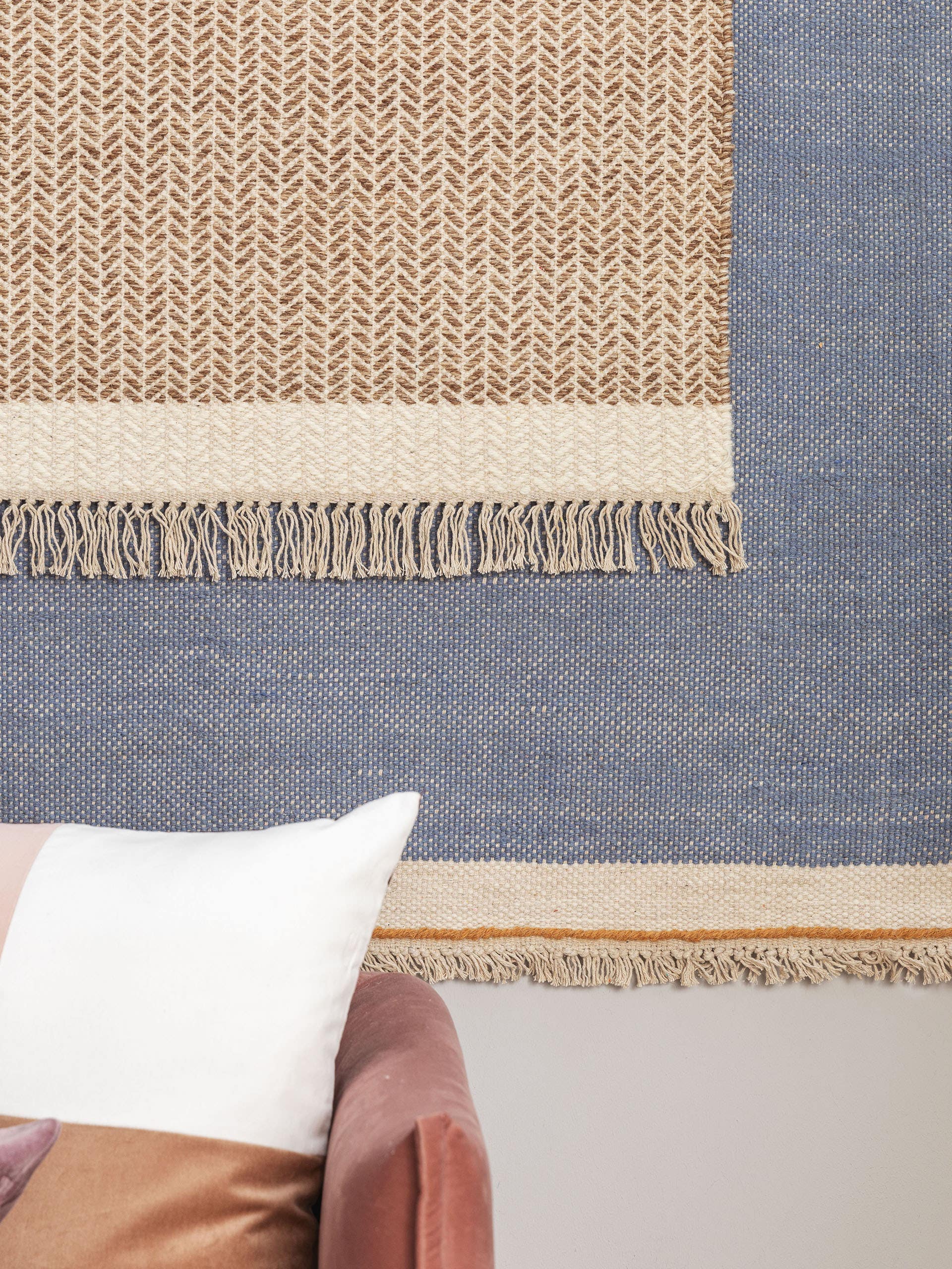 Tapis de passage en laine Kim