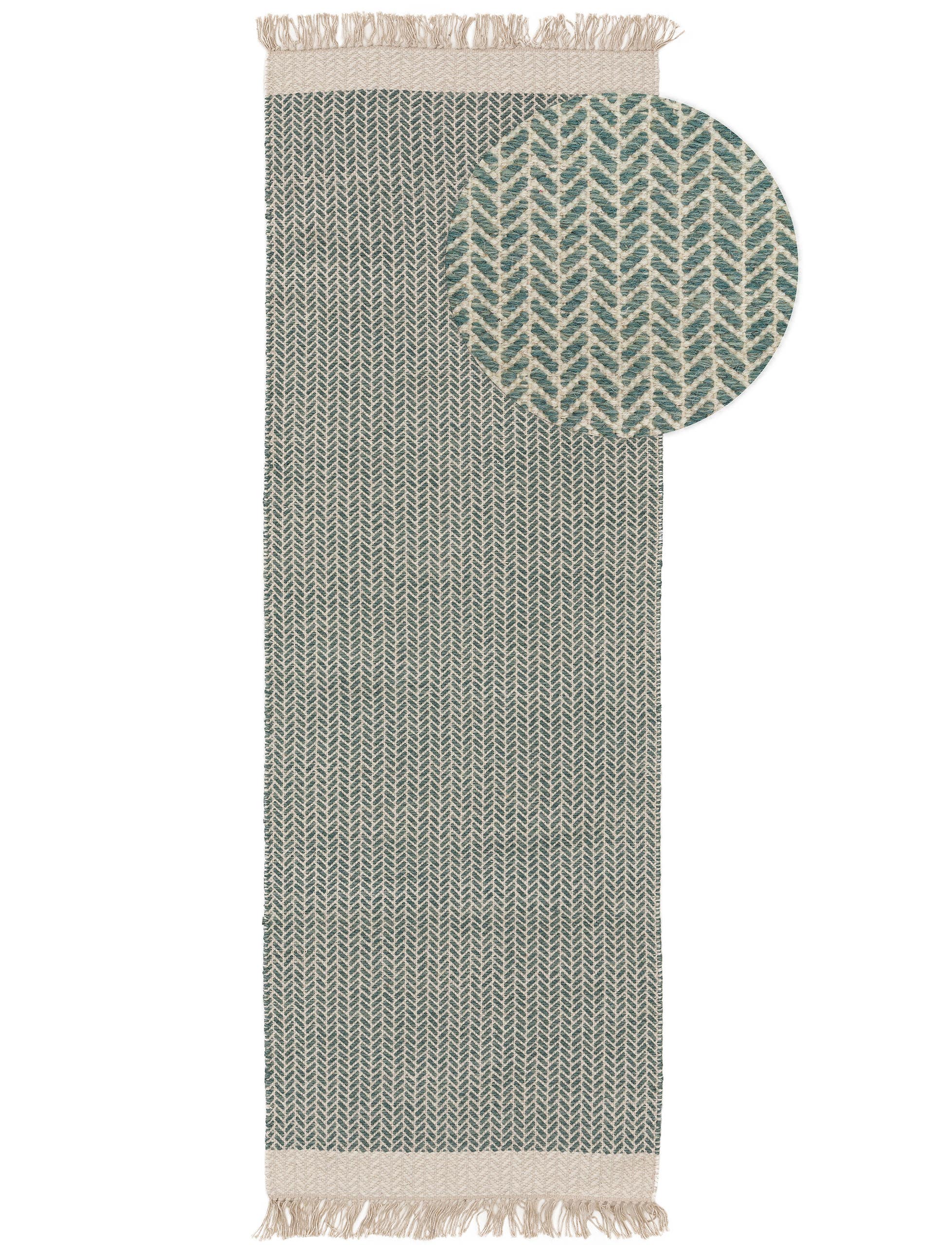 Tapis de passage en laine Kim