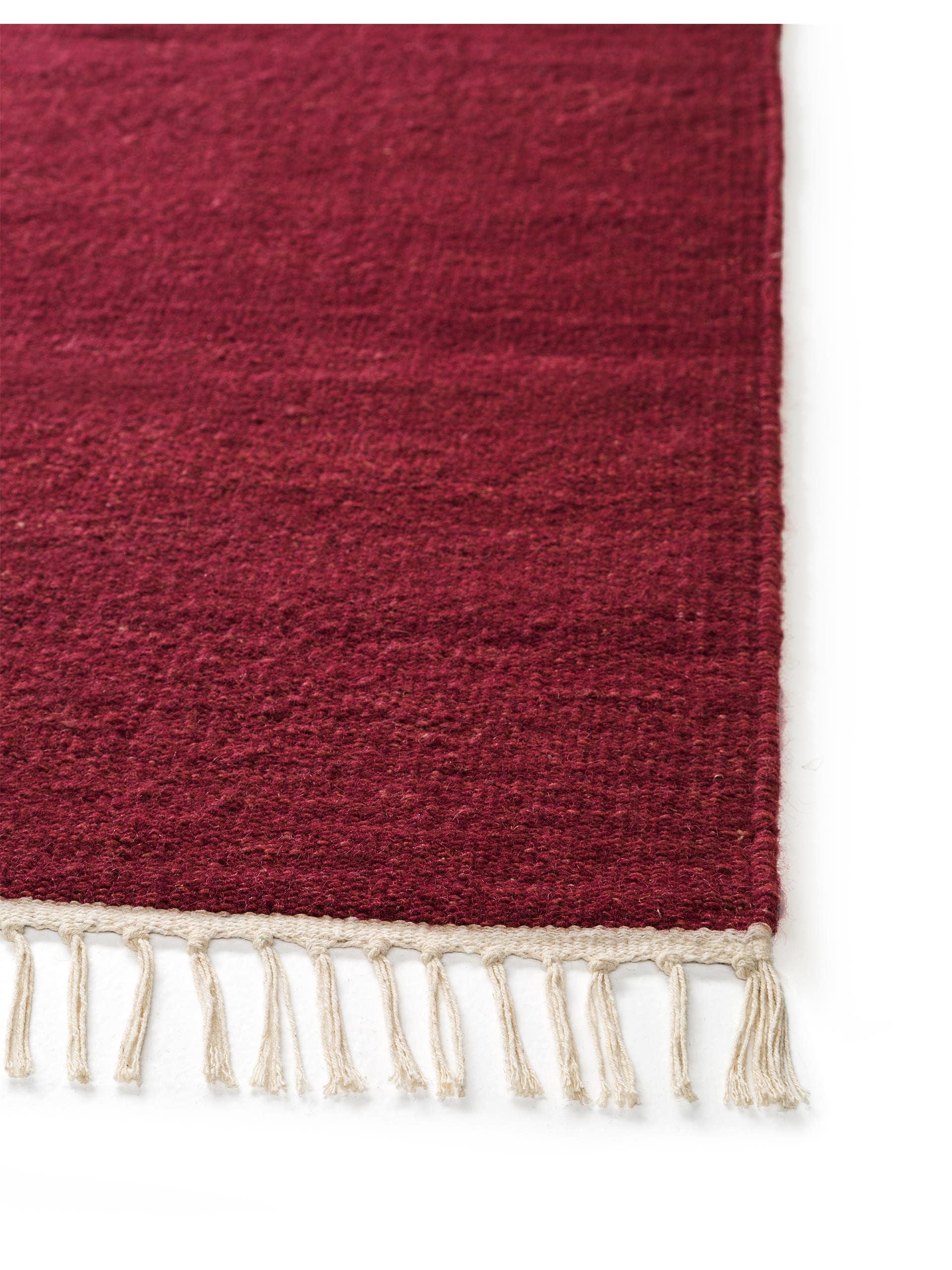 Tapis en laine Mala marron clair